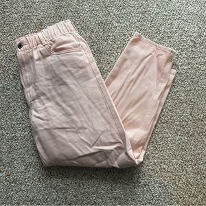 H&M cotton twill pink pants